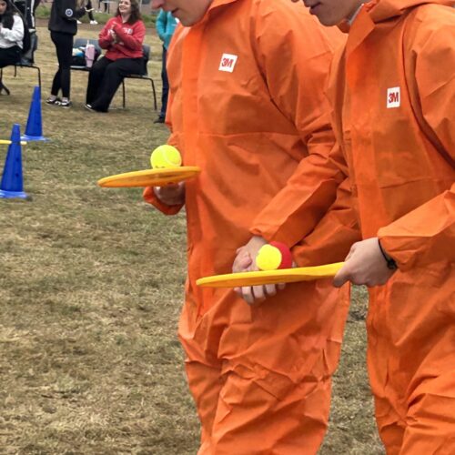 Geschicklichkeitsspiele beim Sportfest BBS Springe 2025