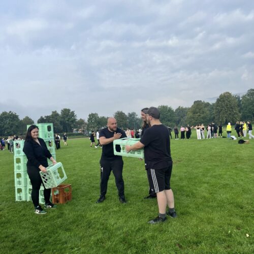 Kistenstapeln beim Sportfest BBS Springe 2025