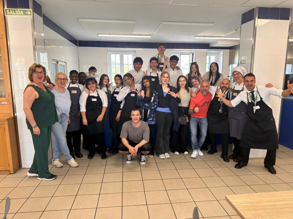 Schüler und Schülerinnen der BBS Springe beim Besuch in Pamplona