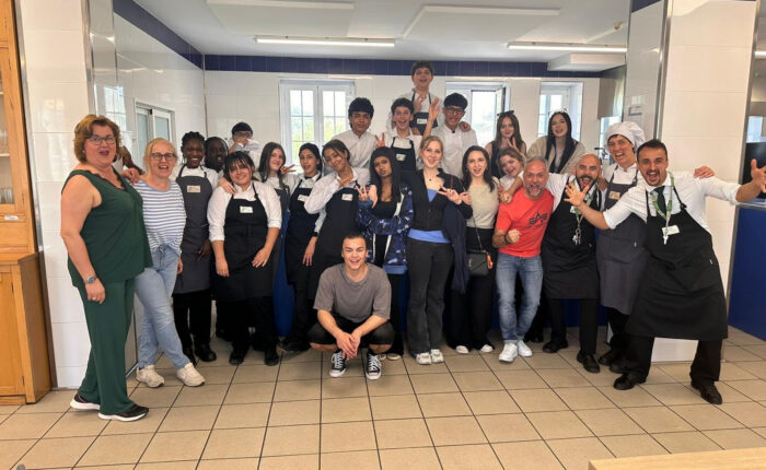 Gruppenfoto Schüleraustausch BBS Springe in Pamplona